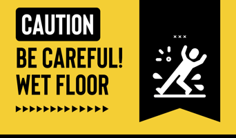 Caution Be Careful Wet Floor