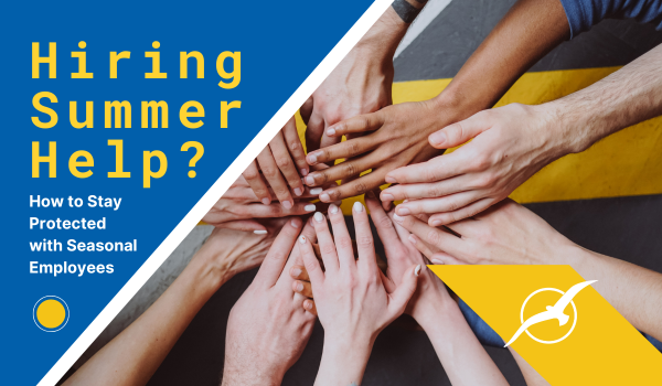Hiring summer help? picture with hands all in for the team